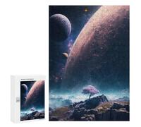 Adults Puzzles 300 PCS Jigsaws Planetary Wonderland Puzzle for Adults Brain Teaser Game Analysis And Logic Parent-child Interaction 300 PCS