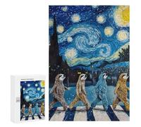 Adults Puzzles 300 PCS Jigsaws Sloth Abbey Road Jigsaw Puzzle Brain Teaser Game A Work of Art Birthday And Unique Gifts 300 PCS