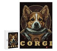 Adults Puzzles 300 PCS Jigsaws Space Suit Astronaut Corgi Jigsaw Puzzle Fun Games But Fun And Humorous Unique Gifts for Birthday And Christmas 300 PCS