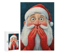 Adults Puzzles 300 PCS Jigsaws Surprised Santa Claus Puzzle for Adults Brain Teaser Game Analysis And Logic Parent-child Interaction 300 PCS