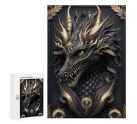 Adults Puzzles 300 PCS Jigsaws The Sovereign Dragon Jigsaw Puzzle Fun Games But Fun And Humorous Unique Gifts for Birthday And Christmas 300 PCS