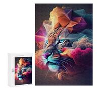 Adults Puzzles 300 PCS Jigsaws Tiger in Smoke Puzzle for Adults Brain Teaser Game Analysis And Logic Parent-child Interaction 300 PCS