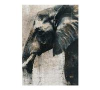 Adults Puzzles 38x26cm/1000pcs Jigsaws Elephant Grace Painting Jigsaw for Adults DIY Toys Home Decoration Unique Gifts for Birthday And Christmas 38x26cm/1000pcs