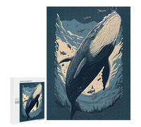 Adults Puzzles 500 PCS Jigsaws A Whales Song Puzzle for Adults Toy Wall Decor Stress Reliever Difficult And Challenge 500 PCS