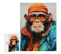 Adults Puzzles 500 PCS Jigsaws Animal Monkey Puzzle for Adults Brain Teaser Game Analysis And Logic Parent-child Interaction 500 PCS