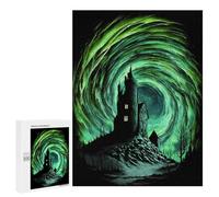 Adults Puzzles 500 PCS Jigsaws Aurora Castle Jigsaw for Adults Toy Wall Decor Perfect Decoration Parent-child Interaction 500 PCS