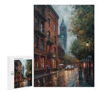 Adults Puzzles 500 PCS Jigsaws Boston Charm USA Puzzle for Adults Brain Teaser Game Analysis And Logic Parent-child Interaction 500 PCS