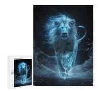 Adults Puzzles 500 PCS Jigsaws Celestial White Lion Jigsaw for Adults Anti-Stress Toys But Fun And Humorous Parent-child Interaction 500 PCS