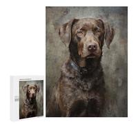 Adults Puzzles 500 PCS Jigsaws Chesapeake Bay Retriever Jigsaw Puzzle Fun Games But Fun And Humorous Unique Gifts for Birthday And Christmas 500 PCS