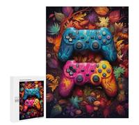 Adults Puzzles 500 PCS Jigsaws Colorful Autumn Gaming Controllers -1 Jigsaw for Adults Toy Wall Decor Perfect Decoration Parent-child Interaction 500 PCS