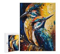 Adults Puzzles 500 PCS Jigsaws Colorful Birds in Art Jigsaw for Adults Toy Wall Decor Perfect Decoration Parent-child Interaction 500 PCS