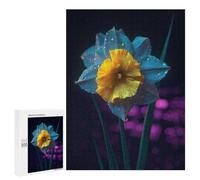 Adults Puzzles 500 PCS Jigsaws Colorful Daffodil Plant Jigsaw Puzzle Brain Teaser Game A Work of Art Birthday And Unique Gifts 500 PCS