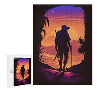 Adults Puzzles 500 PCS Jigsaws Desert Explorer Silhouette Jigsaw for Adults Anti-Stress Toys But Fun And Humorous Parent-child Interaction 500 PCS