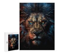Adults Puzzles 500 PCS Jigsaws Digital Lion Portrait Jigsaw for Adults Toy Wall Decor Perfect Decoration Parent-child Interaction 500 PCS