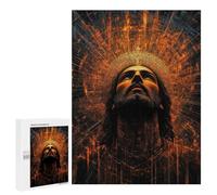 Adults Puzzles 500 PCS Jigsaws Divine Light Portrait Jigsaw Puzzles for Teenagers Precision Cutting Parent-child Interaction Beautiful Design Game 500 PCS