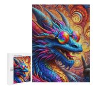 Adults Puzzles 500 PCS Jigsaws Dragons Specatacle Puzzle for Adults Brain Teaser Game Analysis And Logic Parent-child Interaction 500 PCS