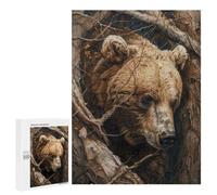 Adults Puzzles 500 PCS Jigsaws Ethereal Bear Puzzle for Adults Toy Wall Decor Stress Reliever Difficult And Challenge 500 PCS