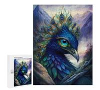 Adults Puzzles 500 PCS Jigsaws Fantasy Peacock Eagle Portrait -1 Jigsaw for Adults Toy Wall Decor Perfect Decoration Parent-child Interaction 500 PCS