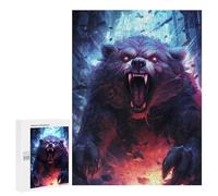 Adults Puzzles 500 PCS Jigsaws Fiery Beast Roar -1 Jigsaw for Adults Toy Wall Decor Perfect Decoration Parent-child Interaction 500 PCS