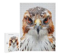 Adults Puzzles 500 PCS Jigsaws Hawk Face Jigsaw Puzzle Brain Teaser Game A Work of Art Birthday And Unique Gifts 500 PCS