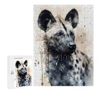 Adults Puzzles 500 PCS Jigsaws Hyena Wild Laughter Jigsaw for Adults Anti-Stress Toys But Fun And Humorous Parent-child Interaction 500 PCS