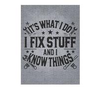 Adults Puzzles 500 PCS Jigsaws I Fix Stuff And I Know Things - Mechanic Engineer Humor Jigsaw Puzzle Relaxing Games Difficult Challenge Parent-child Interaction 500 PCS