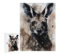 Adults Puzzles 500 PCS Jigsaws Kangaroo Australian Icon Puzzle for Adults Brain Teaser Game Analysis And Logic Parent-child Interaction 500 PCS