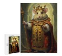 Adults Puzzles 500 PCS Jigsaws King Hamster Puzzle for Adults Brain Teaser Game Analysis And Logic Parent-child Interaction 500 PCS