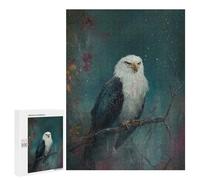 Adults Puzzles 500 PCS Jigsaws Majestic Bald Eagle Adult Jigsaw Puzzle Family Games Stress Reliever Parent-child Interaction 500 PCS