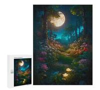 Adults Puzzles 500 PCS Jigsaws Midsummer Night Forest Jigsaw Puzzle Brain Teaser Game A Work of Art Birthday And Unique Gifts 500 PCS