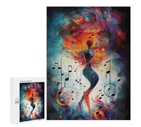 Adults Puzzles 500 PCS Jigsaws Music Soul Harmony Puzzle for Adults Toy Wall Decor Stress Reliever Difficult And Challenge 500 PCS