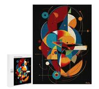 Adults Puzzles 500 PCS Jigsaws Orbital Alignment - Modern Geometric Abstract Adult Jigsaw Puzzle Family Games Stress Reliever Parent-child Interaction 500 PCS