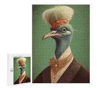 Adults Puzzles 500 PCS Jigsaws Ostrich Magical Realm Puzzle for Adults Brain Teaser Game Analysis And Logic Parent-child Interaction 500 PCS