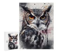 Adults Puzzles 500 PCS Jigsaws Owl Beauty Black Ink Puzzle for Adults Brain Teaser Game Analysis And Logic Parent-child Interaction 500 PCS