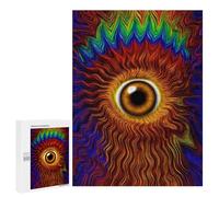 Adults Puzzles 500 PCS Jigsaws Psychedelic Eye Art Print Jigsaw Puzzles for Teenagers Precision Cutting Parent-child Interaction Beautiful Design Game 500 PCS