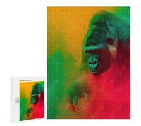Adults Puzzles 500 PCS Jigsaws Rasta Gorilla Puzzle for Adults Toy Wall Decor Stress Reliever Difficult And Challenge 500 PCS