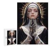 Adults Puzzles 500 PCS Jigsaws Rebel Nun Puzzle for Adults Toy Wall Decor Stress Reliever Difficult And Challenge 500 PCS