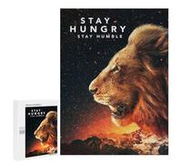 Adults Puzzles 500 PCS Jigsaws Stay Hungry Puzzle for Adults Brain Teaser Game Analysis And Logic Parent-child Interaction 500 PCS