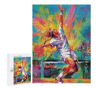 Adults Puzzles 500 PCS Jigsaws Tennis Player in Art Puzzle for Adults Toy Wall Decor Stress Reliever Difficult And Challenge 500 PCS