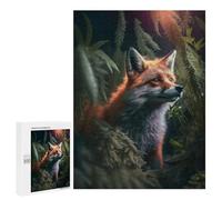 Adults Puzzles 500 PCS Jigsaws The Forest Fox Jigsaw Puzzle Brain Teaser Game A Work of Art Birthday And Unique Gifts 500 PCS