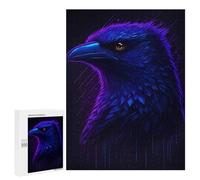Adults Puzzles 500 PCS Jigsaws The Ravens Head Puzzle for Adults Toy Wall Decor Stress Reliever Difficult And Challenge 500 PCS