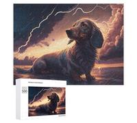 Adults Puzzles 500 PCS Jigsaws Thunderstorm Dog Adventure -2 Jigsaw Puzzle Brain Teaser Game A Work of Art Birthday And Unique Gifts 500 PCS