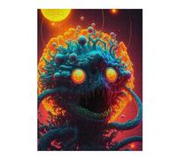 Adults Puzzles 52x38cm/1000pcs Jigsaws Alien Creature in Space Teenagers Puzzles Hands-on Game Perfect Decoration Birthday And Unique Gifts 52x38cm/1000pcs