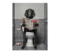 Adults Puzzles 52x38cm/1000pcs Jigsaws Flat Coated Retriever Jigsaw for Adults DIY Toys Home Decoration Unique Gifts for Birthday And Christmas 52x38cm/1000pcs