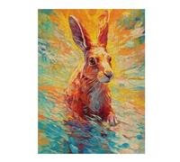 Adults Puzzles 52x38cm/1000pcs Jigsaws Underwater Rabbit Jigsaw for Adults DIY Toys Home Decoration Unique Gifts for Birthday And Christmas 52x38cm/1000pcs