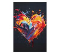 Adults Puzzles 75x50cm/1000pcs Jigsaws Abstract Heart Painting Jigsaw for Adults DIY Toys Home Decoration Unique Gifts for Birthday And Christmas 75x50cm/1000pcs