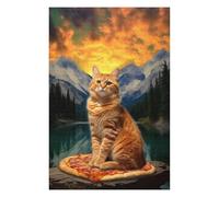 Adults Puzzles 75x50cm/1000pcs Jigsaws Pizza Cat Teton Trek Teenagers Puzzles Hands-on Game Perfect Decoration Birthday And Unique Gifts 75x50cm/1000pcs
