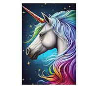 Adults Puzzles 75x50cm/1000pcs Jigsaws Rainbow Unicorn Dreamscape Teenagers Puzzles Hands-on Game Perfect Decoration Birthday And Unique Gifts 75x50cm/1000pcs