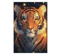 Adults Puzzles 75x50cm/1000pcs Jigsaws Tiger in The Night Illuminated Puzzle for Adults Family Games Staycation Kill Time for Is Ideal As A Gift 75x50cm/1000pcs
