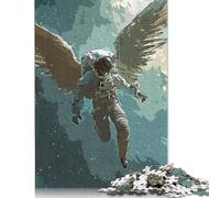 Adults Puzzles Jigsaw 1000 Pieces Jigsaw Astronaut Angel Puzzle Jigsaw Education Game Toys Family Decoration 1000pcs (75x50cm)